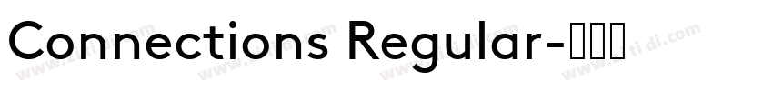 Connections Regular字体转换